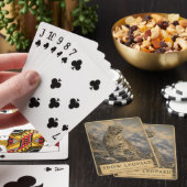 Schneeleopard Himalaya VINTAGE Spielkarten (In Situ)