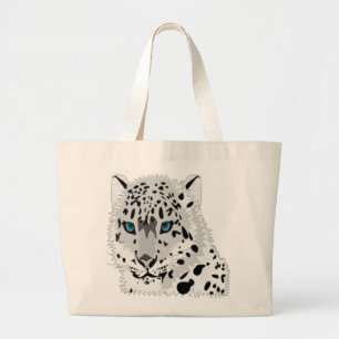 SCHNEELEOPARD JUMBO STOFFBEUTEL