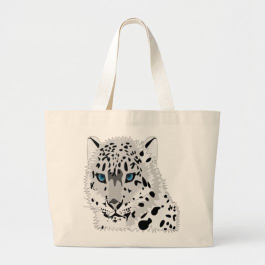 SCHNEELEOPARD JUMBO STOFFBEUTEL (Vorne)