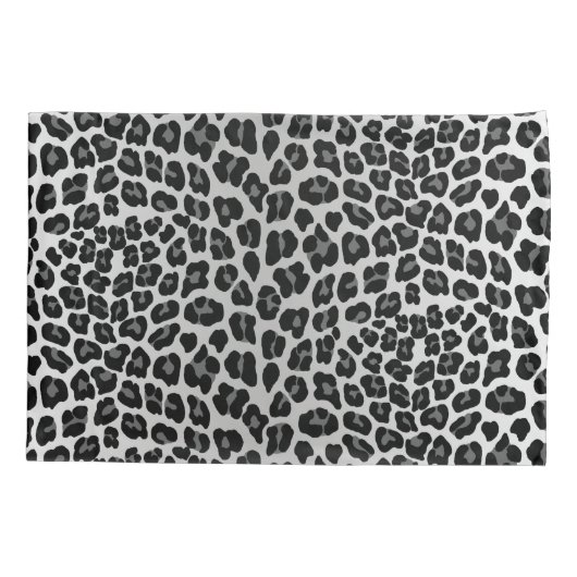 Schneeleopard Kissenbezug (Rückseite-Links)