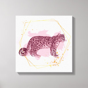 Schneeleopard Leinwanddruck