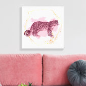 Schneeleopard Leinwanddruck (Insitu (Wohnzimmer))