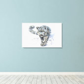 Schneeleopard Leinwanddruck (Insitu (Holzboden))