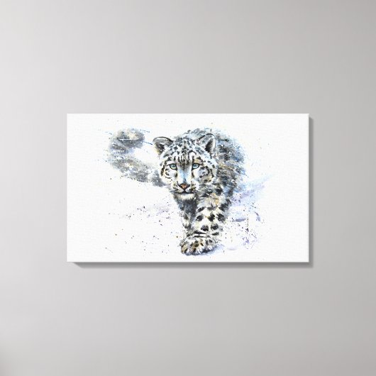 Schneeleopard Leinwanddruck (Vorderseite)