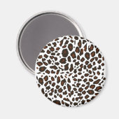 Schneeleopard Magnet (Vorderseite/Rückseite)