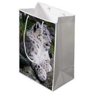 Schneeleopard Mittlere Geschenktüte
