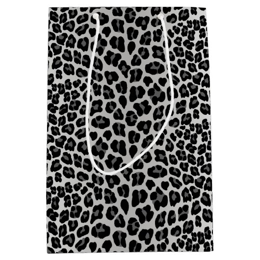 Schneeleopard Mittlere Geschenktüte (Vorderseite)