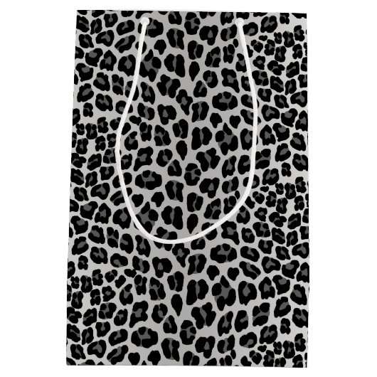 Schneeleopard Mittlere Geschenktüte (Rückseite)