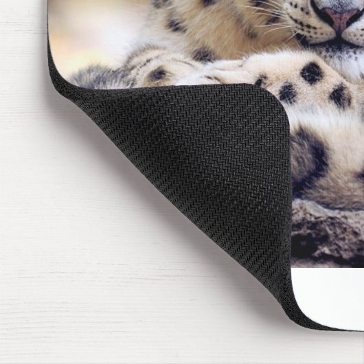 Schneeleopard Mousepad (Ecke)