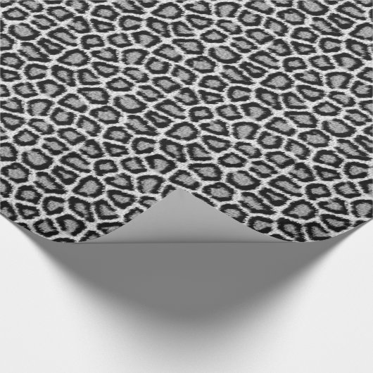 Schneeleopard-Musterpapier Geschenkpapier (Ecke)