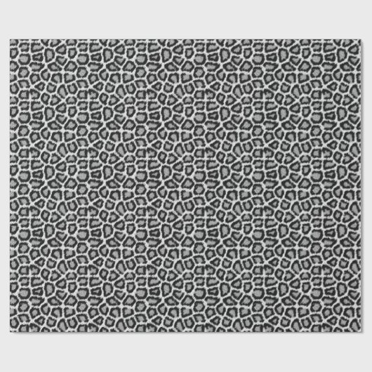 Schneeleopard-Musterpapier Geschenkpapier (Flach)