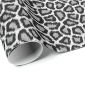 Schneeleopard-Musterpapier Geschenkpapier (Rolleneckpunkt)