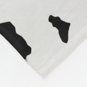 Schneeleopard-Nahtloses Muster Fleecedecke (Ecke)