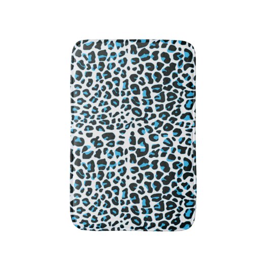 Schneeleopard Pelz Druckbadematte Badematte (Vorderseite Vertikal)