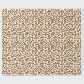 Schneeleopard Print, Beige, Tan und Creme Geschenkpapier (Flach)