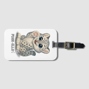 Schneeleopard - Purr-ello Gepäckanhänger