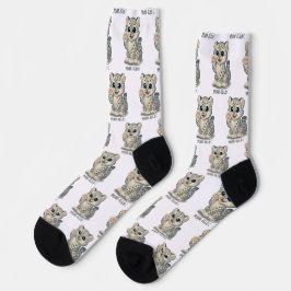 Schneeleopard - Purr-ello Socken
