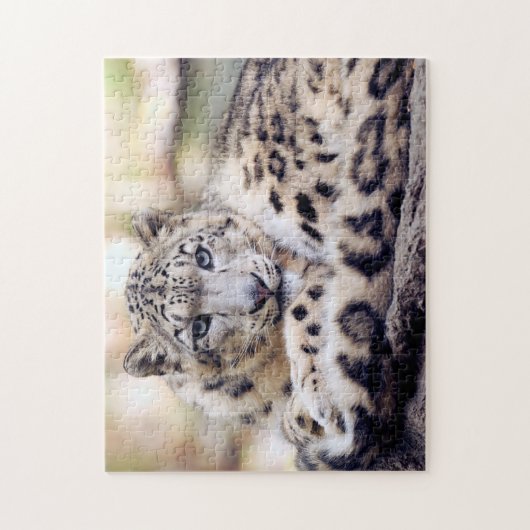 Schneeleopard Puzzle (Vertikal)