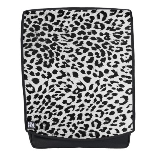 Schneeleopard Rucksack (Vorderseite)