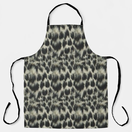 Schneeleopard Schürze (Vorderseite)