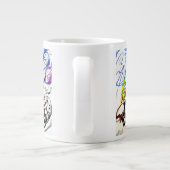 Schneeleopard-Set Jumbo-Tasse (Rückseite)