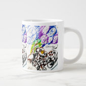 Schneeleopard-Set Jumbo-Tasse (Rechts)