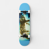 SCHNEELEOPARD-SKATE SKATEBOARD (Vorderseite)
