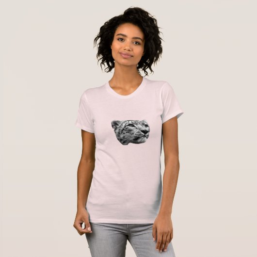 Schneeleopard T-Shirt (Vorne ganz)