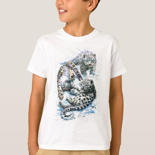 Schneeleopard T-Shirt (Vorderseite)