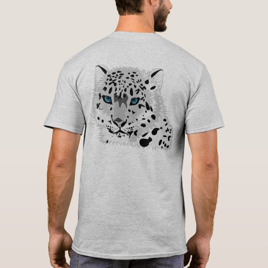 Schneeleopard T-Shirt (Rückseite)