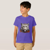 Schneeleopard T-Shirt (Vorne ganz)
