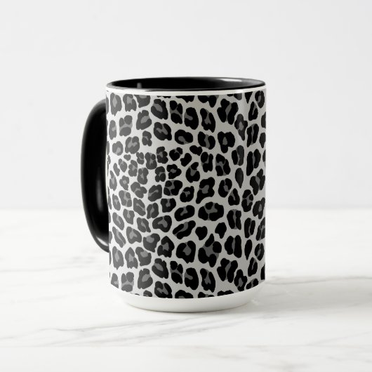 Schneeleopard Tasse (Vorderseite Links)