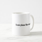 Schneeleopard - Tasse tierischer Kunst (VorderseiteRechts)