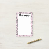 Schneeleopard-Tierdruckausdruck - IT-Notepad Post-it Klebezettel (Auf Schreibtisch)