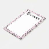 Schneeleopard-Tierdruckausdruck - IT-Notepad Post-it Klebezettel (angewinkelt)