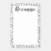 Schneeleopard-Tierdruckausdruck - IT-Notepad Post-it Klebezettel (Vorderseite)