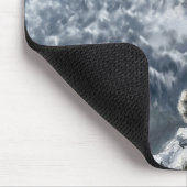 Schneeleopard-Totem-Mauspad - Feine Tierwelt-Kunst Mousepad (Ecke)