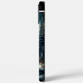 Schneeleopard unter dem Mond Case-Mate iPhone Hülle (Rückseite / Links)