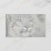 Schneeleopard Visitenkarte (Rückseite)