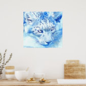 *Schneeleopard* Wild Spirit Poster Printwerbung (Küche)