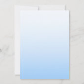 Schneeleopard Winter majestätisch blauer mit Augen Einladung (Rückseite)