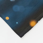 Schneeleopard Winter majestätisch blauer mit Augen Fleecedecke (Ecke)