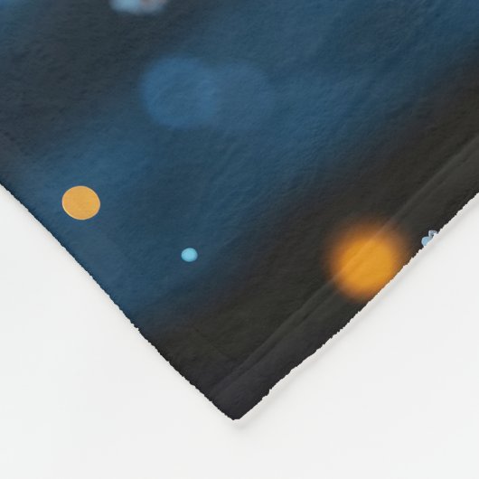 Schneeleopard Winter majestätisch blauer mit Augen Fleecedecke (Ecke)