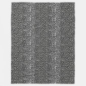 Schneeleoparddruck Fleecedecke (Vorderseite)