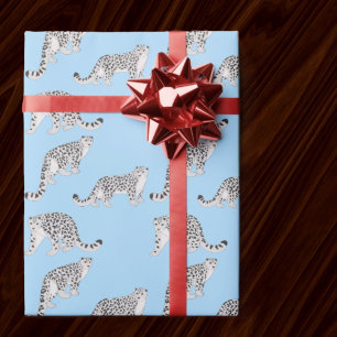 Schneeleoparden Geschenkpapier
