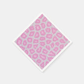 Schneeleoparden-Stil - Silver Pink Serviette (Ecke)