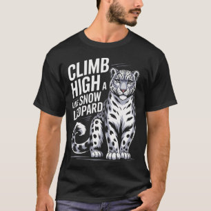 Schneeleopardenliebhaber Wildtier Tier Wild T-Shirt