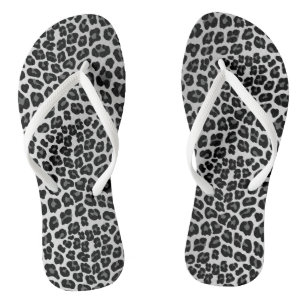 Schneeleopondruck Badesandalen