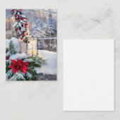 Schneeleucht Budget Mini Weihnachten Mitteilungskarte (Vorne/Hinten)