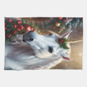 Schneelicht: Das verzauberte Weihnachtslied Geschirrtuch (Horizontal)